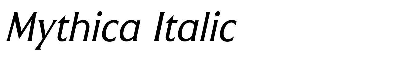 Mythica Italic